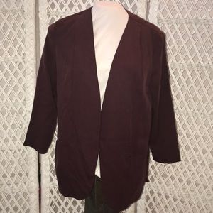 Harlowe & Graham Burgundy Blazer